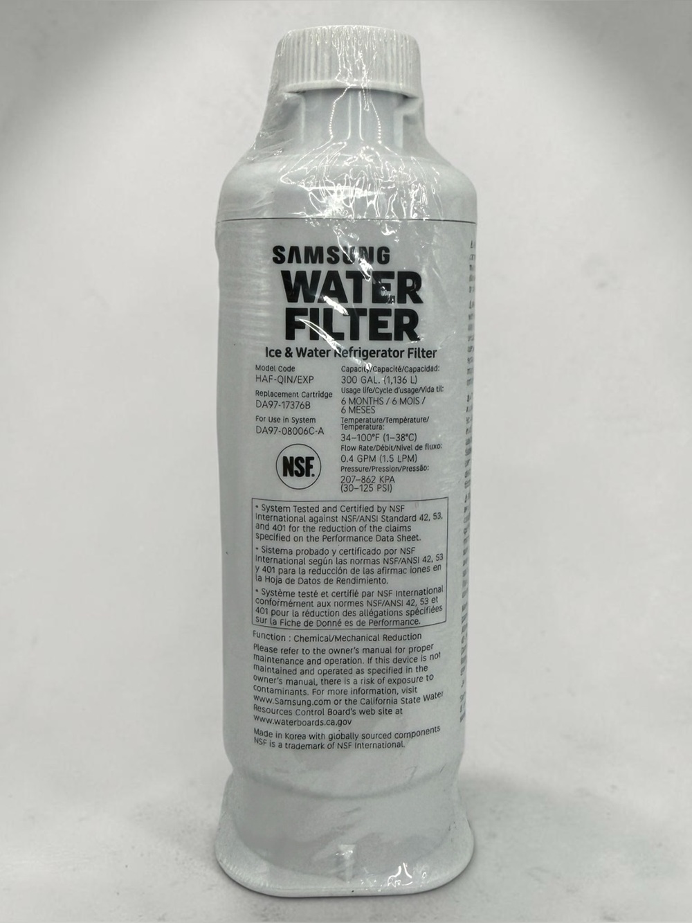 Samsung Refrigerator Water Filter HAF-QIN/EXP Genuine DA97-17376B 6 Month OEM